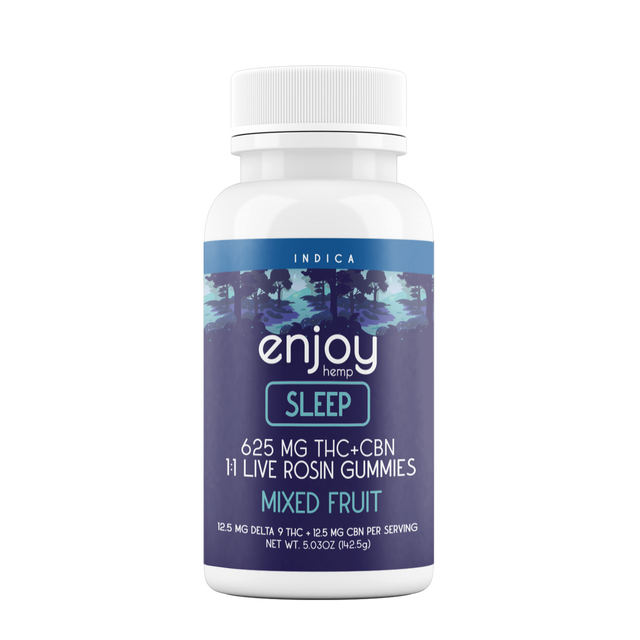 Enjoy 625mg Sleep 1:1 Live Rosin Delta 9 THC/CBN - Sleep Mixed Fruit