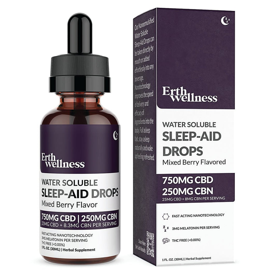 Erth Wellness- Water Soluble Sleep Aid Drops CBD + CBN